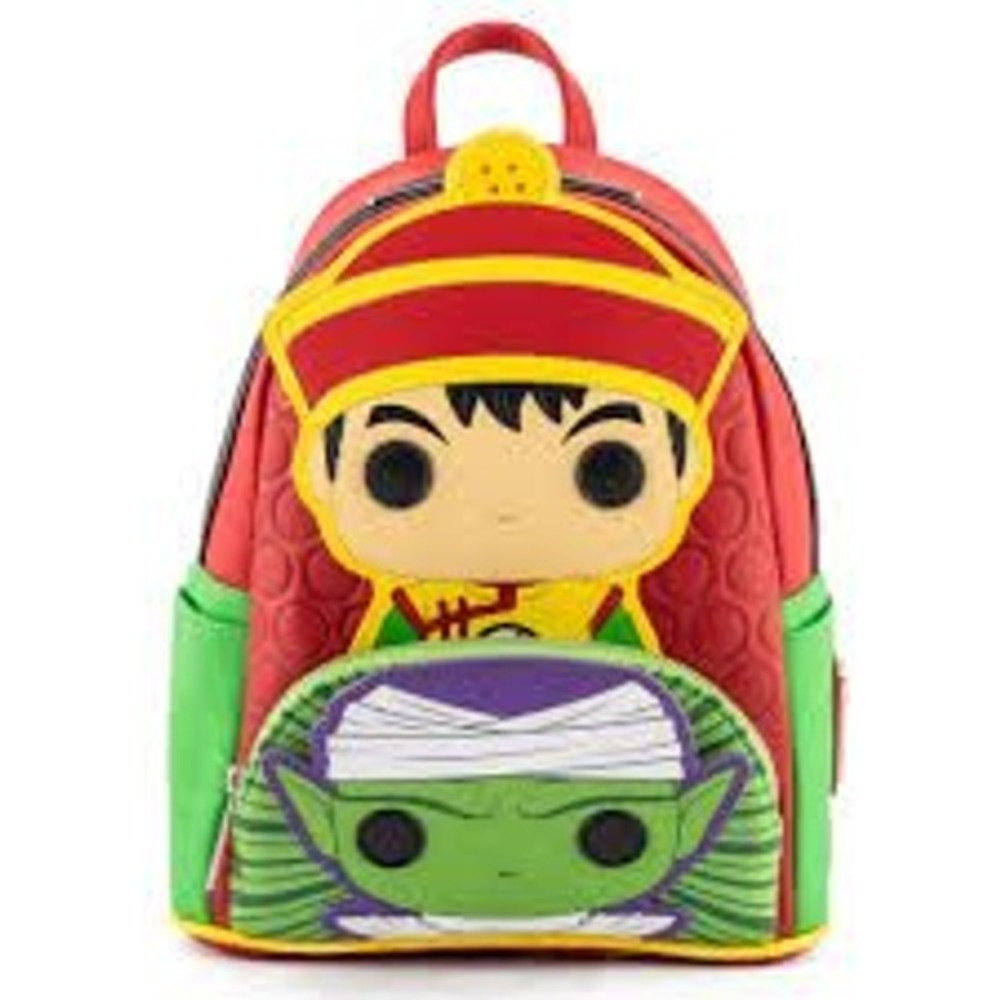 Loungefly Dragon Ball Z Gohan Piccolo Funko Pop Mini Backpack Red Green New